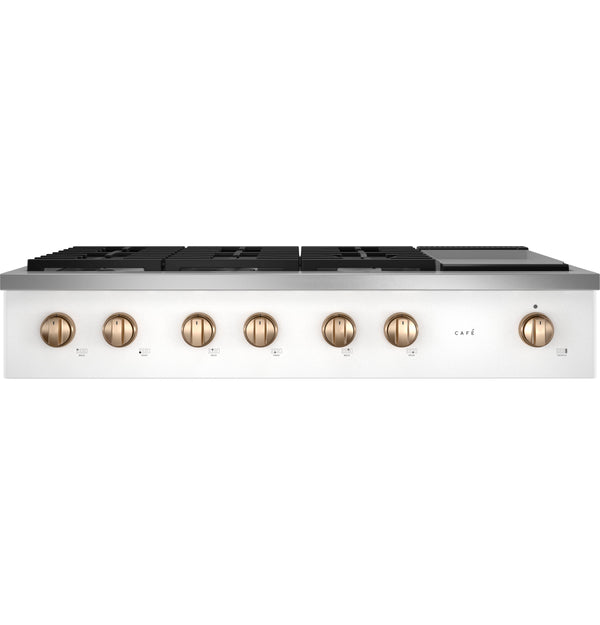 Café™ 48" Commercial-Style Gas Rangetop with 6 Burners and Integrated Griddle (Natural Gas)