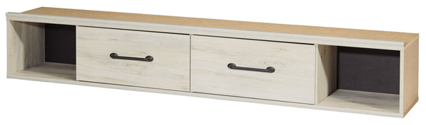 Cambeck - Whitewash - King Panel Bed with 4 Storage Drawers