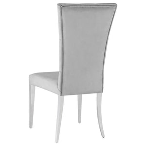 Kerwin - Velvet Upholstered Dining Side Chair (Set of 2) - Gray