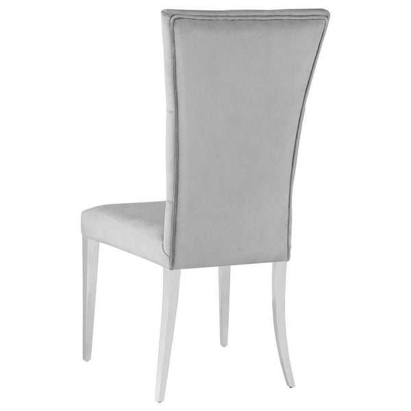 Kerwin - Velvet Upholstered Dining Side Chair (Set of 2) - Gray