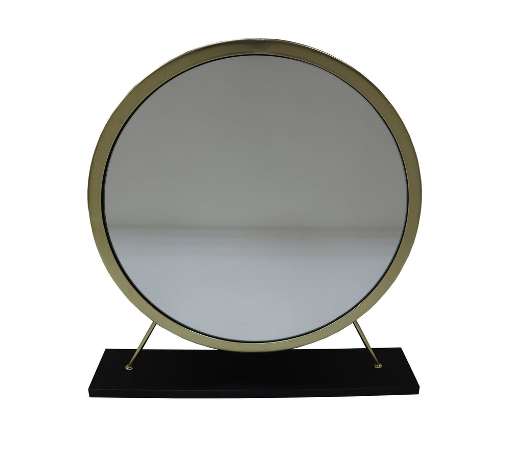 Adao - Vanity Mirror - Faux Fur, Mirror - Black - 19-"