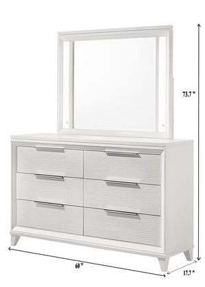 Cressida - Queen 5 Piece Bedroom Set - White