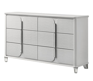 Vivian - Dresser & Mirror - Pearl Silver