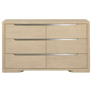 Ladera - 6-Drawer Bedroom Dresser - Light Elm