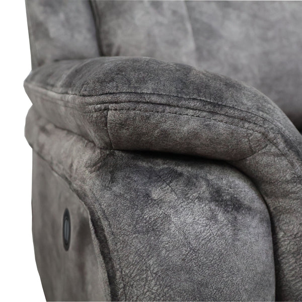 Park City - Console Loveseat With Power Footrest - Slate