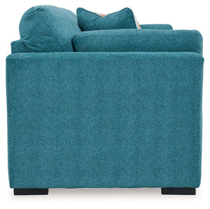  it adds a fashion-forward pop of color to your living room. Velvet-like upholstery and matching bolster pillows keep comfort at top of
