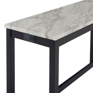Celeste - 4 Piece Dining Set (Theater Bar Table & 3 Stools) - Gray