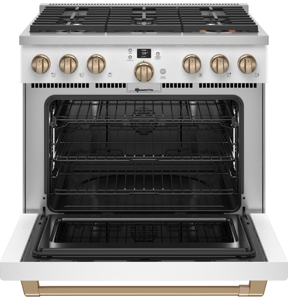 Café™ 36" Smart Dual-Fuel Commercial-Style Range with 6 Burners (Natural Gas)