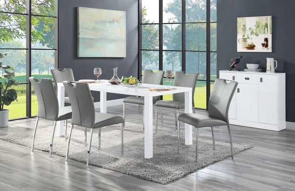 Upholstery Seat & Back Cushion Chrome Metal Legs