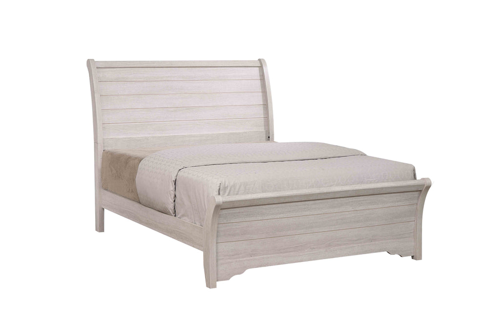 Coralee-Panel Queen Bed-Gray<h4><b>Coralee - Queen Footboard - Chalk / Gray</b></h4> <table width="100%"><colgroup><col style="width: 30%"> <col style="width: 70%"> </colgroup> <tbody> <tr> <td>Dimensions</td> <td> 64.45"L x 94.61"D x 55.12"H</td> </tr> <
