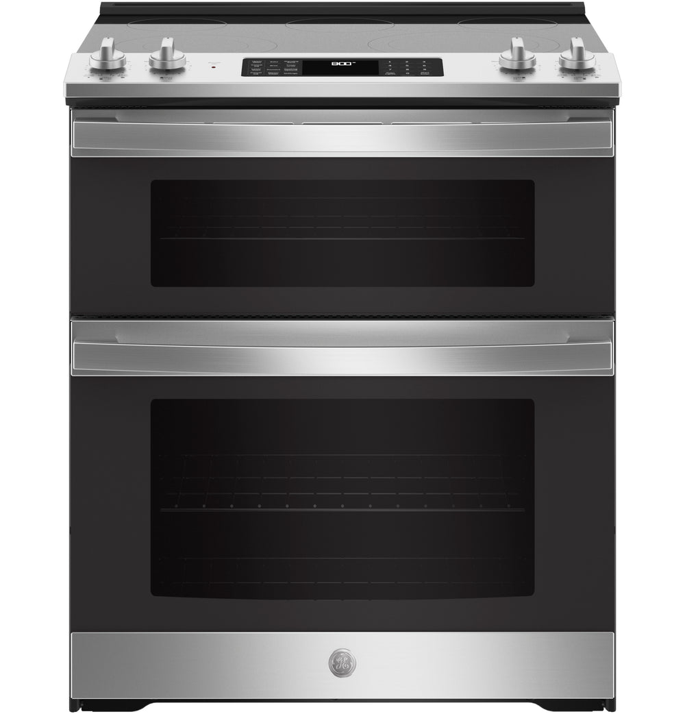 GE® 30" Slide-In Electric Convection Double Oven Range