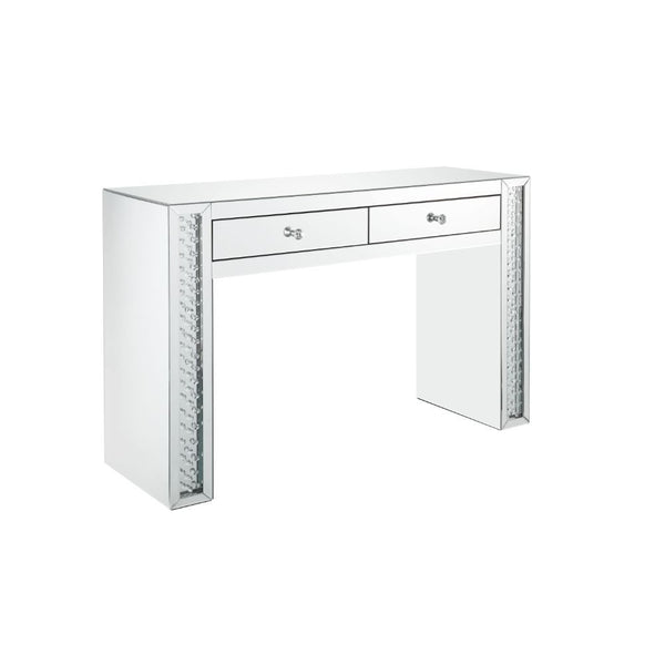 Nysa - Vanity Desk - Mirrored & Faux Crystals