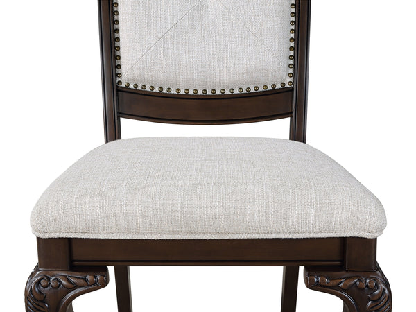 Kiera - 7 Piece Dining Room Set - Cherry Brown
