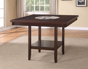  designed for both style and comfort. The set features a rich espresso finish that exudes sophistication