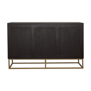 Zara - 2-Door Wood Accent Storage Cabinet - Black Walnut