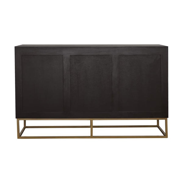 Zara - 2-Door Wood Accent Storage Cabinet - Black Walnut