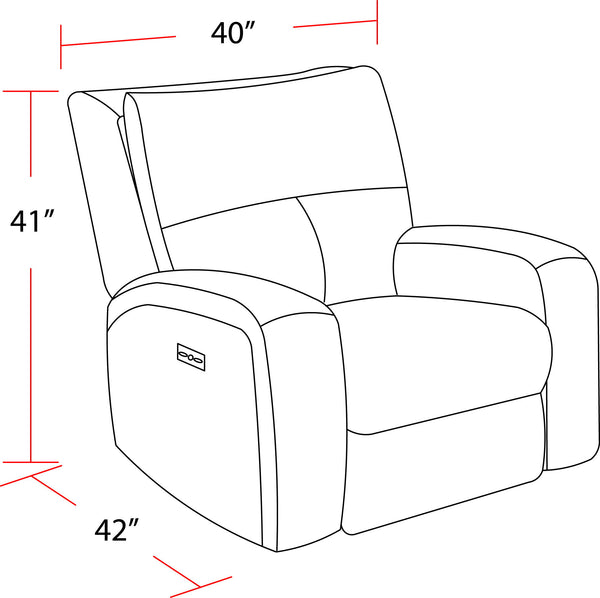 Polaris - Power Reclining Sofa And 2 Recliners - Slate