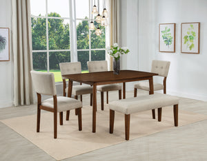  where timeless craftsmanship meets modern comfort. Featuring a beautifully finished wooden table with rounded edges