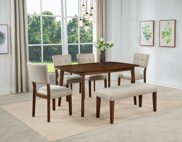  this ensemble creates a warm and inviting atmosphere for family meals