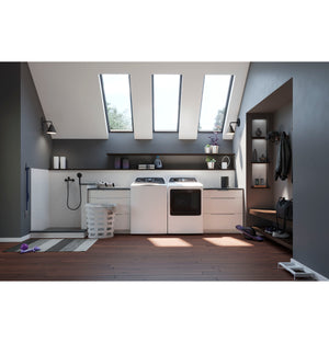 GE Profile™ ENERGY STAR® 7.4 cu. ft. Capacity Smart aluminized alloy drum Electric Dryer with Sanitize Cycle and Sensor Dry