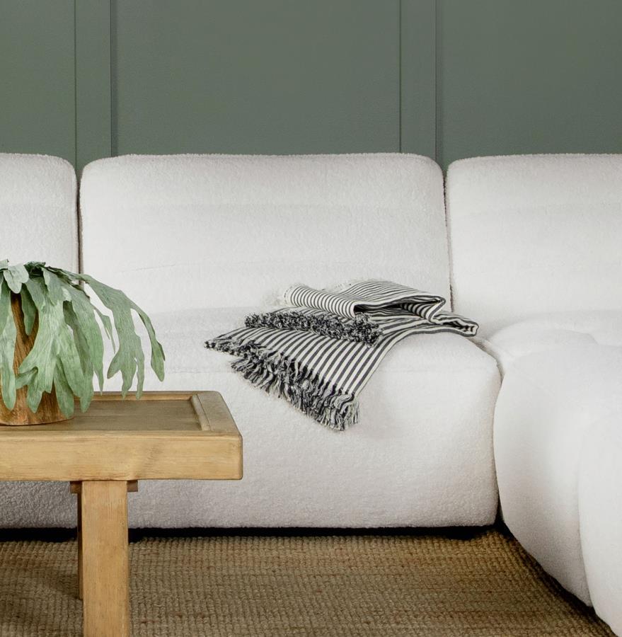Contemporary verve reflects in the design of this crisp, modern bedroom set perfect for an updated space. Linear design creates a sharp aesthetic, adding a fresh spin to master or guest bedrooms. A stacked platform bed with wall panel attaching to nightst