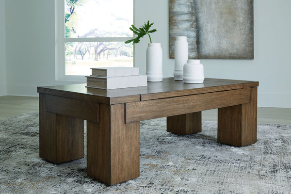  this coffee table appeals to lovers of casual contemporary style. Its architectural geometry and chunky silhouette uniquely blend beauty and practicality. Combining elements of fashion and function