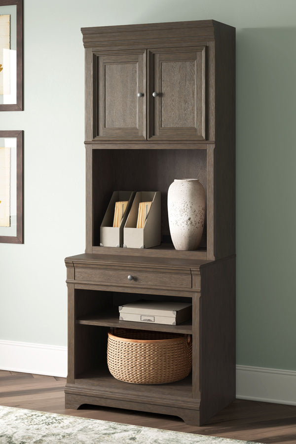 Janismore - Weathered Gray - Bookcase