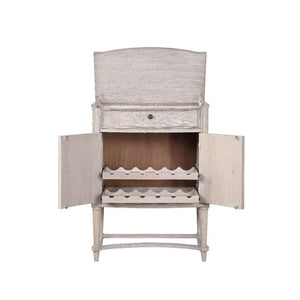  Wine Cabinet Storage: 2 Wooden Front Doors (Inside: _)