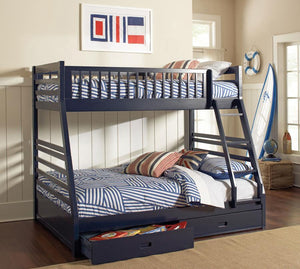  this twin over full bunk bed is casual in style. Create a stunning visual with the supportive A-shaped frame