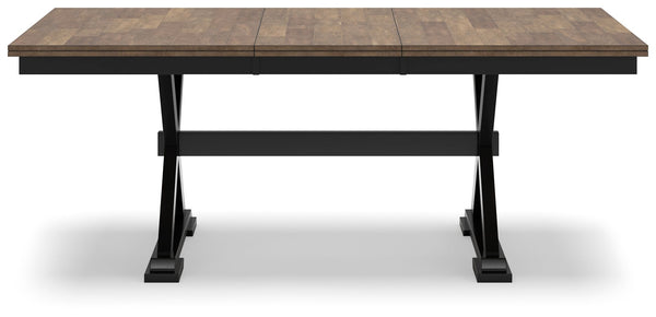 Wildenauer - Brown / Black - 6 Pc. - Extension Table