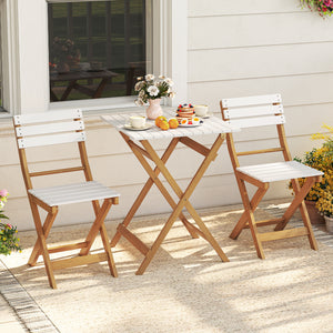 PU-coated acacia wood ensures lasting durability<br>Spacious tabletop for your drinks  cups and sunglasses<br>More comfortable to sit with the curved backrests<br>Stable to use thanks to the X-shaped structures<br>Reinforced crossbars provide increased st