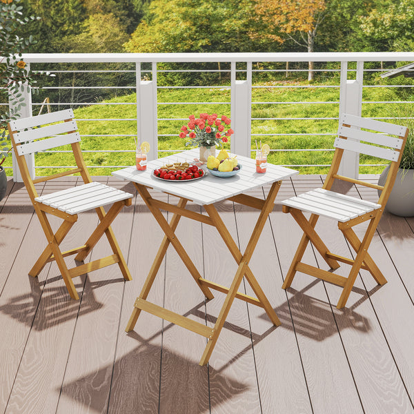 PU-coated acacia wood ensures lasting durability<br>Spacious tabletop for your drinks  cups and sunglasses<br>More comfortable to sit with the curved backrests<br>Stable to use thanks to the X-shaped structures<br>Reinforced crossbars provide increased st