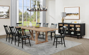 Extension dining table expands up to 106 inches for flexible seating options<h4><b>Middleton - 106" Extension Leaf Dining Table - Natural Brown</b></h4> <table width="100%"><colgroup><col style="width: 30%"> <col style="width: 70%"> </colgroup> <tbody> <t