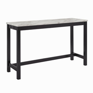 Celeste - 4 Piece Dining Set (Theater Bar Table & 3 Stools) - Gray