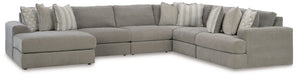 The casual, low-slung shape of this sectional makes it fully lounge-ready. Its deep seating invites you to sink right in, with bold beveled block arms that are softened by bullnose â€œwaterfallâ€ cushions. Best of all, the modular design lets you stage t