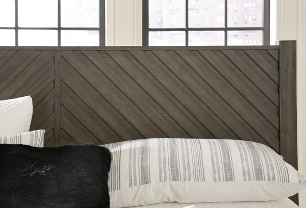 Arkenton - Grayish Brown - Queen Panel Bed