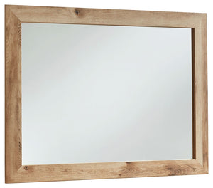 Inspired by natural beauty, refined to perfection. This mirror brings cozy outdoor vibes to your bedroom with its warm and inviting golden rustic finish. Simple and streamlined, this versatile piece can be hung horizontally or vertically.<br><br><b>Additi