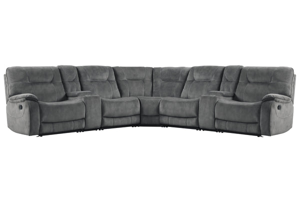 Innovative modular design ensures this sectional can be configured to complement any space. Oversized seats sit like a chair-and-a -half for expansive comfort<br/><br/><b>Product Features</b><ul><li>Manual-powered seat is easily reclined with release of l