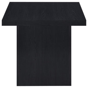 Max - Square Engineered Laminate End Side Table - Black