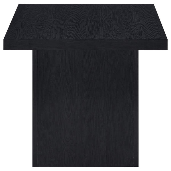 Max - Square Engineered Laminate End Side Table - Black
