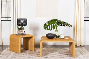 Cahya - Square Woven Rattan Coffee Table - Natural