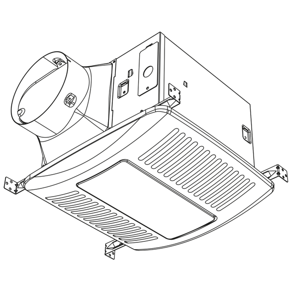 Haier ENERGY STAR® 140 CFM Bathroom Exhaust Fan with LED Lights