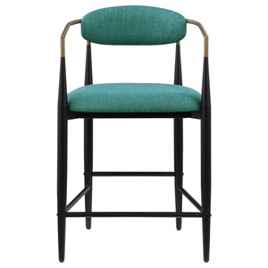 Tina - Fabric Upholstered Counter Chair (Set of 2) - Green
