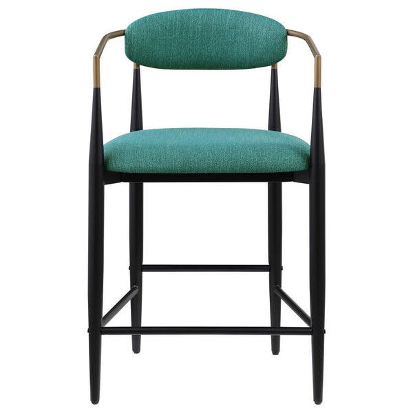 Tina - Fabric Upholstered Counter Chair (Set of 2) - Green