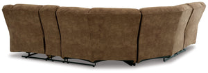 Partymate - Brindle - 2-Piece Reclining Sectional With Console