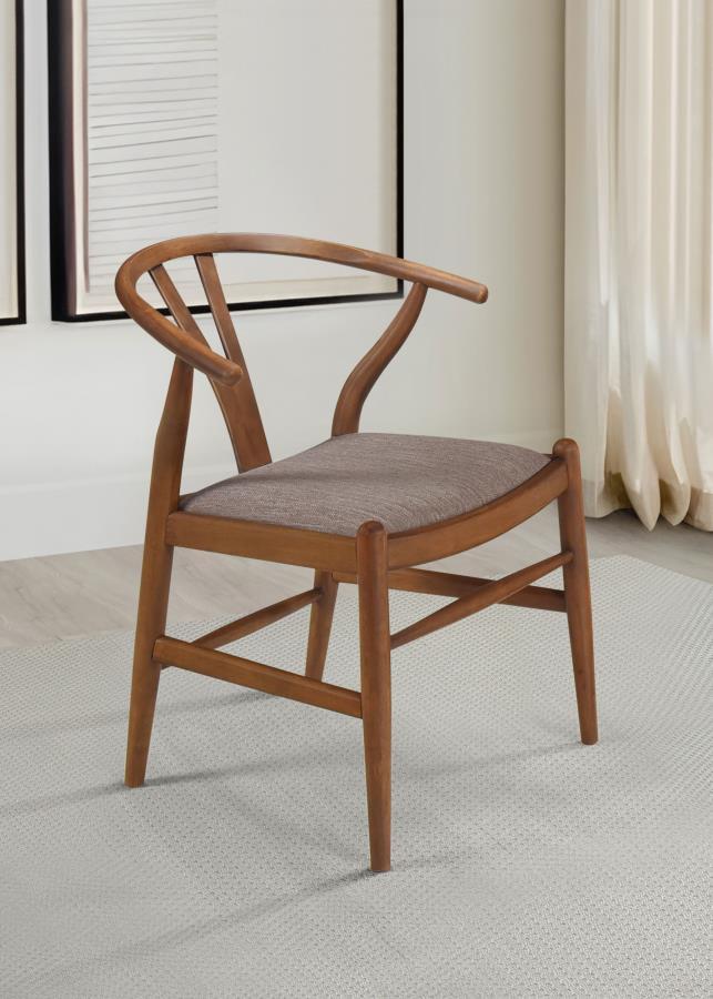 Seating turns into a haven of style as this set of two side dining chairs delivers both modern and mid-century modern motifs. These quirky yet charming chair set features Asian hardwoods and assorted wood products, artisan and inspiring of a coastal or Eu