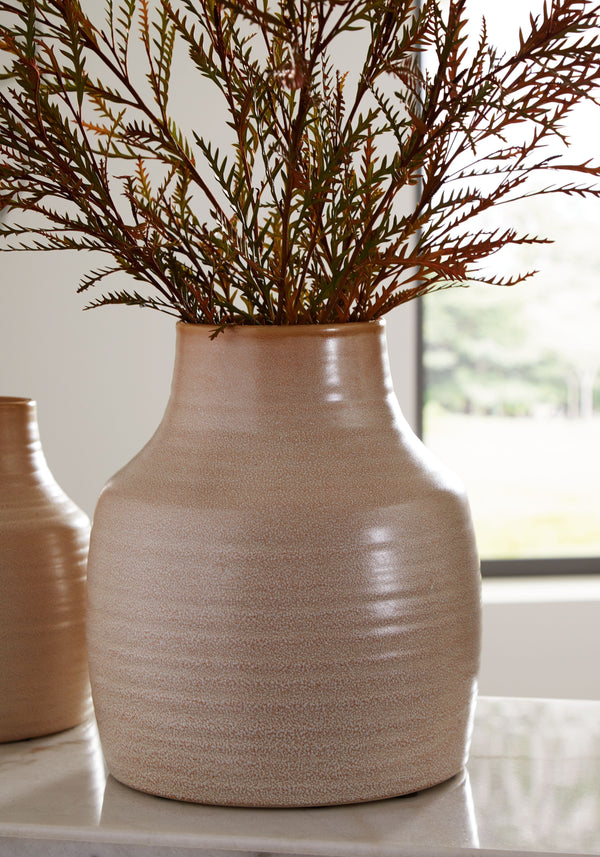 Millcott - Tan - Vase (Set of 2) 10' x 10'