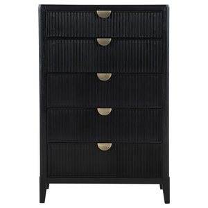 Brookmead - 5-Drawer Bedroom Chest - Black
