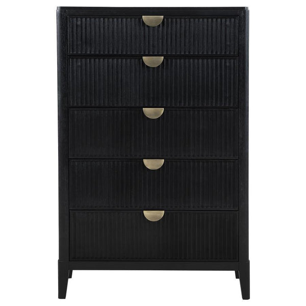 Brookmead - 5-Drawer Bedroom Chest - Black