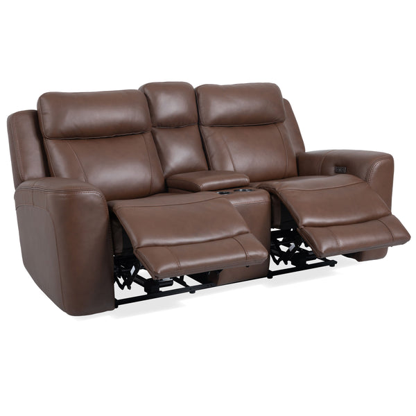  designed with relaxation in mind. Calgary features power recline and headrest controls